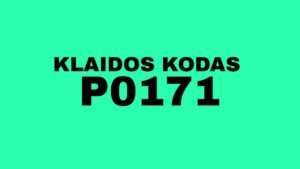 Klaidos kodas P0171, oro siurbimas