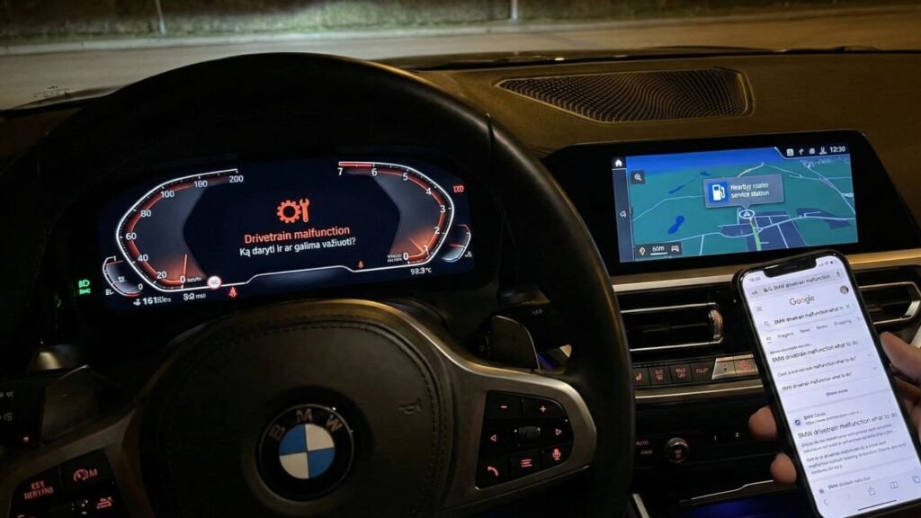 BMW Drivetrain malfunction, ką daryti ir ar galima važiuoti?