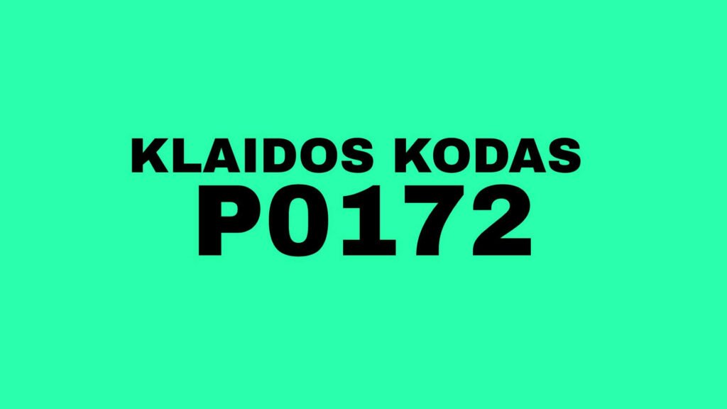P0172 klaidos kodas, kodėl variklis „springsta“ kuru?